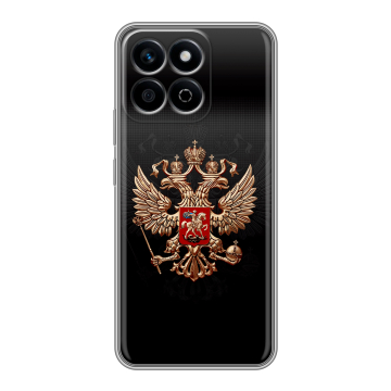 Силиконовый чехол на Honor X7c с принтом Герб России Силиконовый чехол на Honor X7c с принтом Герб России