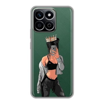 Силиконовый чехол на Honor X7c с принтом Женские принты Силиконовый чехол на Honor X7c с принтом Женские принты