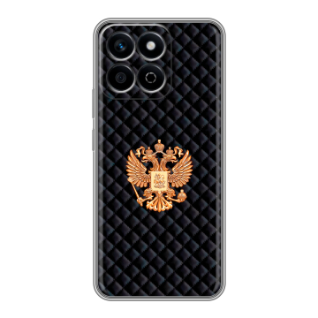 Силиконовый чехол на Honor X7c с принтом Герб России принт Силиконовый чехол на Honor X7c с принтом Герб России принт