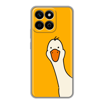 Силиконовый чехол на Honor X7c с принтом Утка Силиконовый чехол на Honor X7c с принтом Утка