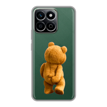 Силиконовый чехол на Honor X7c с принтом Медведь Силиконовый чехол на Honor X7c с принтом Медведь