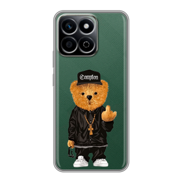 Силиконовый чехол на Honor X7c с принтом Плюшевый медведь