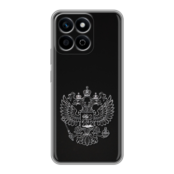 Силиконовый чехол на Honor X7c с принтом Герб России