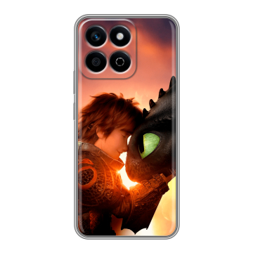 Силиконовый чехол на Honor X7c с принтом Как приручить дракона Силиконовый чехол на Honor X7c с принтом Как приручить дракона