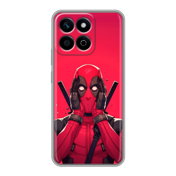 Силиконовый чехол на Honor X7c с принтом Дедпул Deadpool Силиконовый чехол на Honor X7c с принтом Дедпул Deadpool