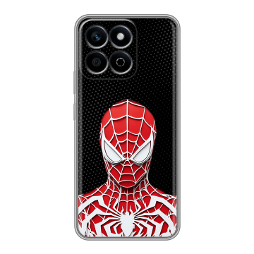 Силиконовый чехол на Honor X7c с принтом человек паук spiderman Силиконовый чехол на Honor X7c с принтом человек паук spiderman