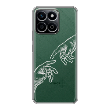 Силиконовый чехол на Honor X7c с принтом Сотворение мира