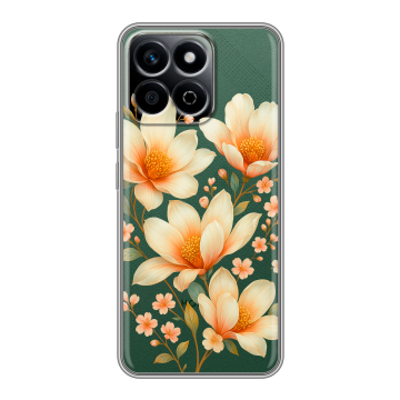 Силиконовый чехол на Honor X7c с принтом Цветы