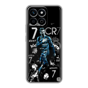Силиконовый чехол на Honor X7c с принтом Реал Роналдо