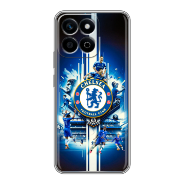 Силиконовый чехол на Honor X7c с принтом Chelsea Челси