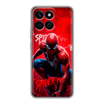 Силиконовый чехол на Honor X7c с принтом Spiderman Человек паук
