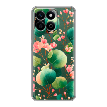 Силиконовый чехол на Honor X7c с принтом женский