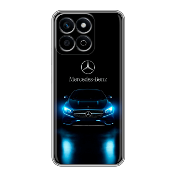 Силиконовый чехол на Honor X7c с принтом Mercedes Мерседес