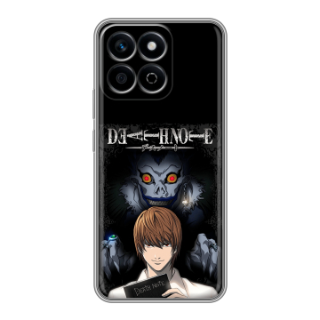 Силиконовый чехол на Honor X7c с принтом Death note Тетрадь смерти