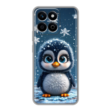 Силиконовый чехол на Honor X7c с принтом Новый год
