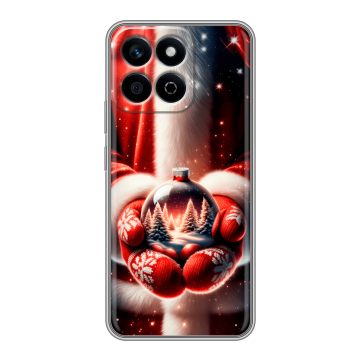 Силиконовый чехол на Honor X7c с принтом Новый год