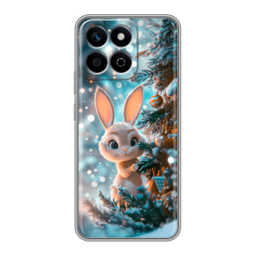 Силиконовый чехол на Honor X7c с принтом Новый год