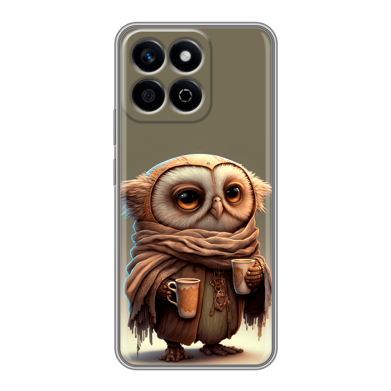 Силиконовый чехол на Honor X7c с принтом Сова Силиконовый чехол на Honor X7c с принтом Сова