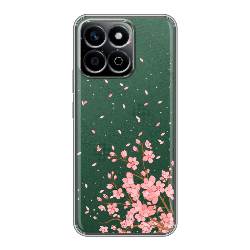 Силиконовый чехол на Honor X7c с принтом Ветка сакуры Силиконовый чехол на Honor X7c с принтом Ветка сакуры