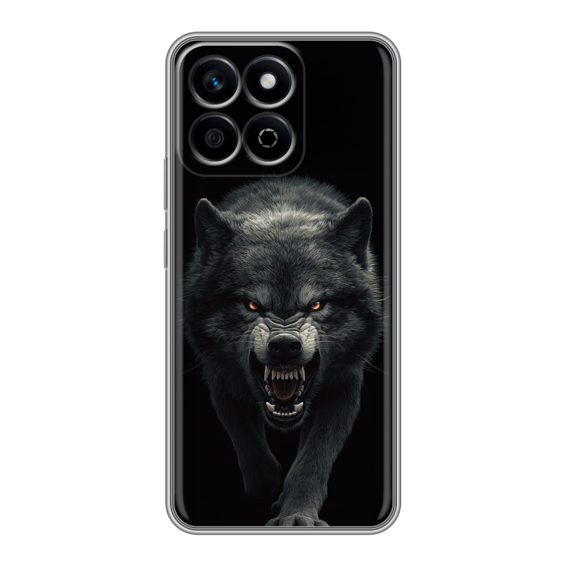 Силиконовый чехол на Honor X7c с принтом Волк Силиконовый чехол на Honor X7c с принтом Волк