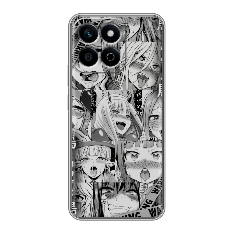 Силиконовый чехол на Honor X7c с принтом Ahegao Ахегао Аниме Силиконовый чехол на Honor X7c с принтом Ahegao Ахегао Аниме