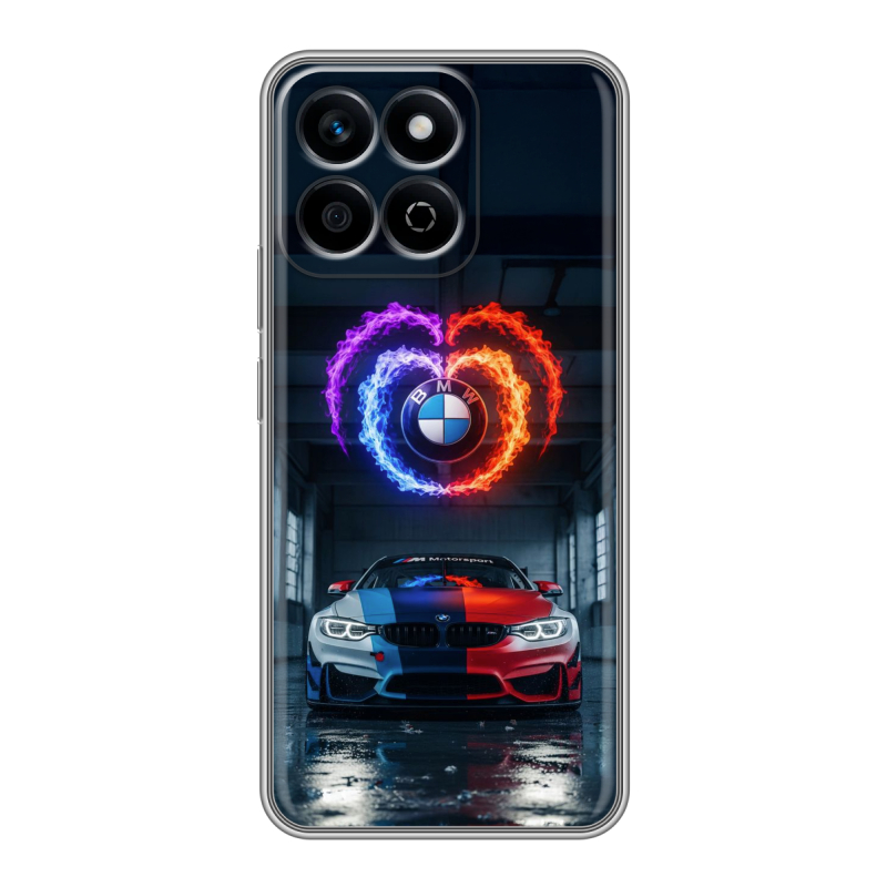 Силиконовый чехол на Honor X7c с принтом BMW БМВ Силиконовый чехол на Honor X7c с принтом BMW БМВ