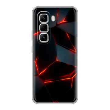 Силиконовый чехол на Infinix Hot 50 Pro с принтом Яркие абстракции