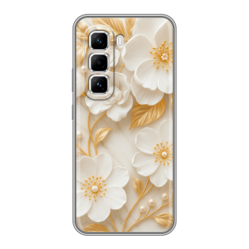 Силиконовый чехол на Infinix Hot 50 Pro с принтом Цветы Силиконовый чехол на Infinix Hot 50 Pro с принтом Цветы