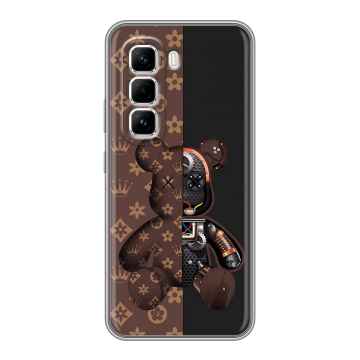 Силиконовый чехол на Infinix Hot 50 Pro с принтом Луи робот Силиконовый чехол на Infinix Hot 50 Pro с принтом Луи робот