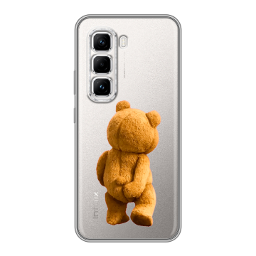 Силиконовый чехол на Infinix Hot 50 Pro с принтом Медведь Силиконовый чехол на Infinix Hot 50 Pro с принтом Медведь