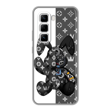 Силиконовый чехол на Infinix Hot 50 Pro с принтом Луи робот Силиконовый чехол на Infinix Hot 50 Pro с принтом Луи робот