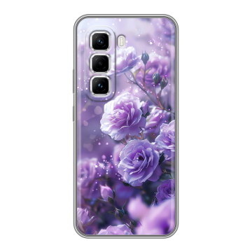 Силиконовый чехол на Infinix Hot 50 Pro с принтом Розы цветы