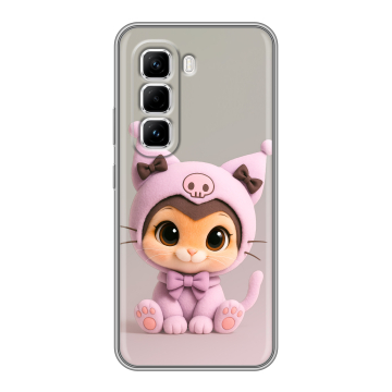 Силиконовый чехол на Infinix Hot 50 Pro с принтом Куроми Kuromi Силиконовый чехол на Infinix Hot 50 Pro с принтом Куроми Kuromi