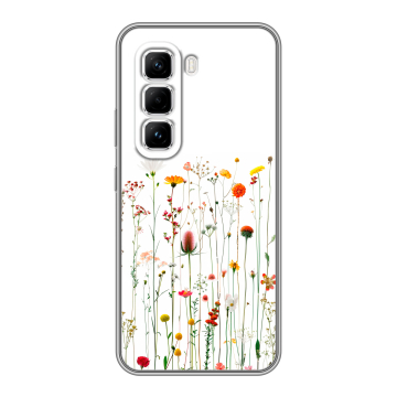 Силиконовый чехол на Infinix Hot 50 Pro с принтом цветы Силиконовый чехол на Infinix Hot 50 Pro с принтом цветы