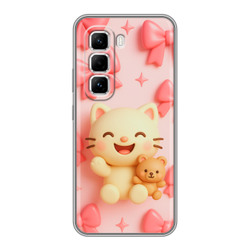 Силиконовый чехол на Infinix Hot 50 Pro с принтом для девочек Силиконовый чехол на Infinix Hot 50 Pro с принтом для девочек