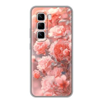 Силиконовый чехол на Infinix Hot 50 Pro с принтом Розы цветы Силиконовый чехол на Infinix Hot 50 Pro с принтом Розы цветы