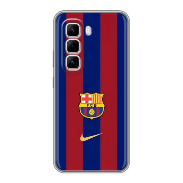 Силиконовый чехол на Infinix Hot 50 Pro с принтом Барселона Barcelona Силиконовый чехол на Infinix Hot 50 Pro с принтом Барселона Barcelona