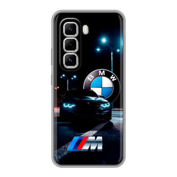 Силиконовый чехол на Infinix Hot 50 Pro с принтом БМВ BMW