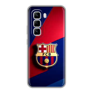 Силиконовый чехол на Infinix Hot 50 Pro с принтом Барселона Barcelona Силиконовый чехол на Infinix Hot 50 Pro с принтом Барселона Barcelona