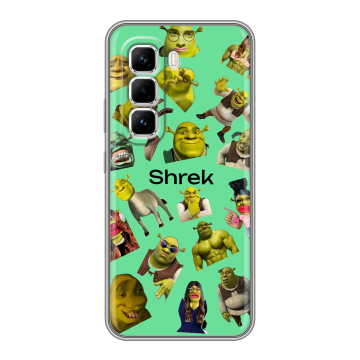 Силиконовый чехол на Infinix Hot 50 Pro с принтом Шрек Shrek