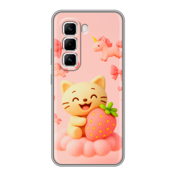 Силиконовый чехол на Infinix Hot 50 Pro с принтом для девочек Силиконовый чехол на Infinix Hot 50 Pro с принтом для девочек