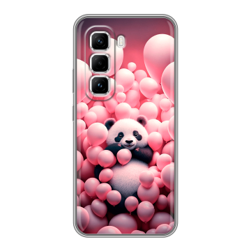 Силиконовый чехол на Infinix Hot 50 Pro с принтом Панда Силиконовый чехол на Infinix Hot 50 Pro с принтом Панда