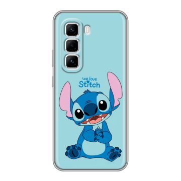Силиконовый чехол на Infinix Hot 50 Pro с принтом Лило и Стич Силиконовый чехол на Infinix Hot 50 Pro с принтом Лило и Стич