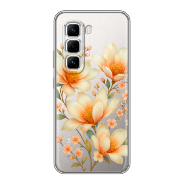 Силиконовый чехол на Infinix Hot 50 Pro с принтом Цветы