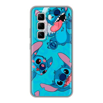 Силиконовый чехол на Infinix Hot 50 Pro с принтом Лило и Стич Силиконовый чехол на Infinix Hot 50 Pro с принтом Лило и Стич