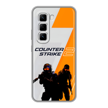 Силиконовый чехол на Infinix Hot 50 Pro с принтом Counter Strike Силиконовый чехол на Infinix Hot 50 Pro с принтом Counter Strike