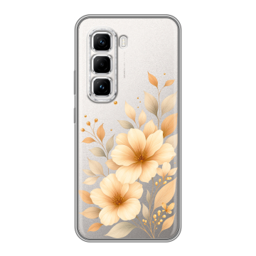 Силиконовый чехол на Infinix Hot 50 Pro с принтом для девушки