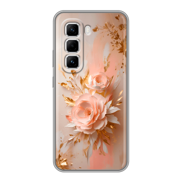 Силиконовый чехол на Infinix Hot 50 Pro с принтом женский