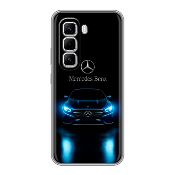 Силиконовый чехол на Infinix Hot 50 Pro с принтом Mercedes Мерседес Силиконовый чехол на Infinix Hot 50 Pro с принтом Mercedes Мерседес