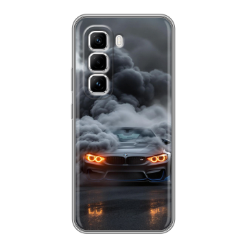 Силиконовый чехол на Infinix Hot 50 Pro с принтом BMW БМВ